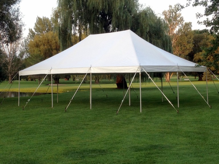 20′ x 30′ Pole Tent Rainy Day Party Rentals